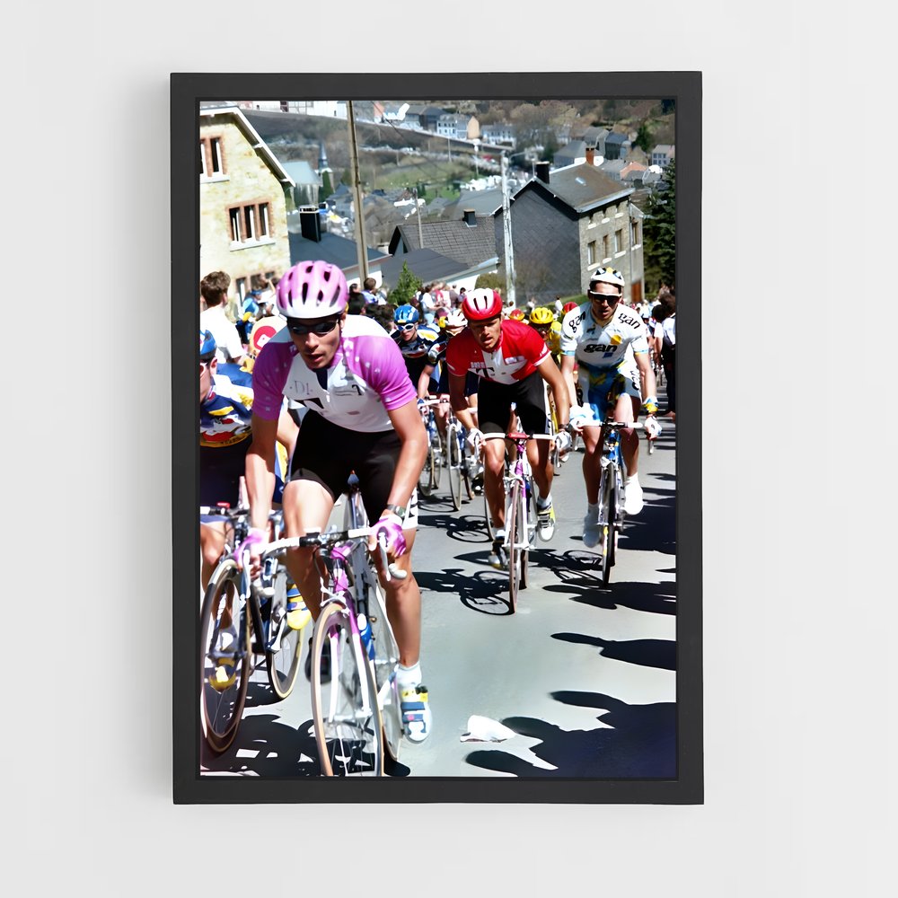 Poster Peloton en Mouvement – affiche Cyclisme (vue 2)